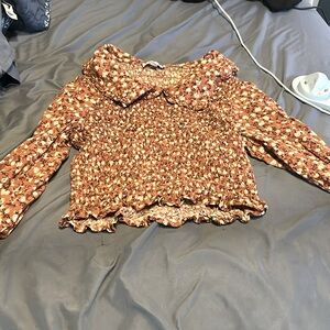 Long sleeve floral shirt